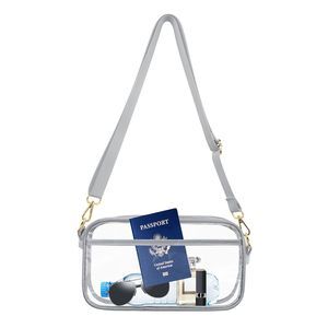 Large Clear Crossbody Bag, Stadium Aroved Small See Through Purse Handbag :o)